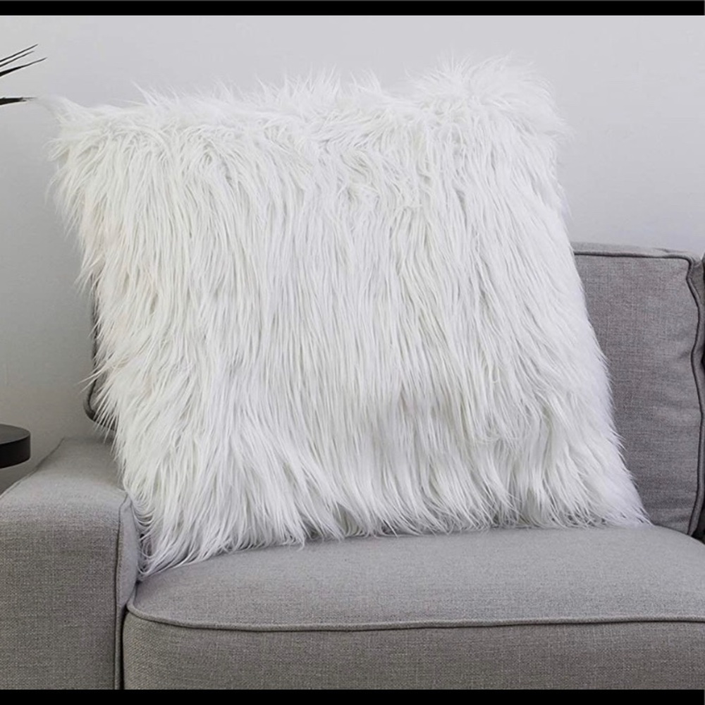 NWT-Keller Faux Mongolian Pillow by Marlo Lorenz